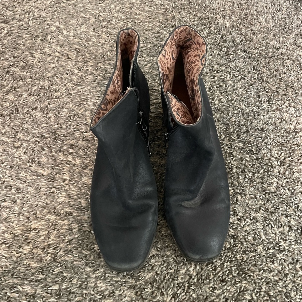 Lucky Brand Black Ankle Boots
